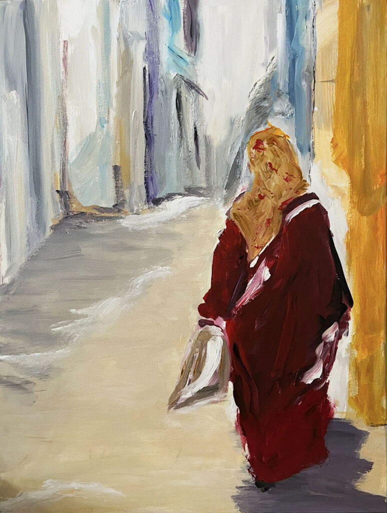 Kvinde i Essa - 60 x 80 cm